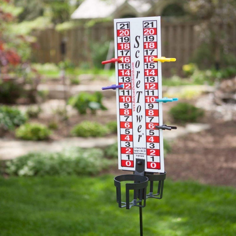 Backyard Scoreboards ScoreTower Combo Set - Scoreboard & Drinkholders for Horseshoes - Image 2